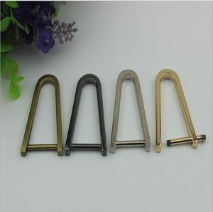 China Bag Accessories Light Gold Metal D Ring Hardware,24MM Zinc Alloy D-ring Buckles on sale