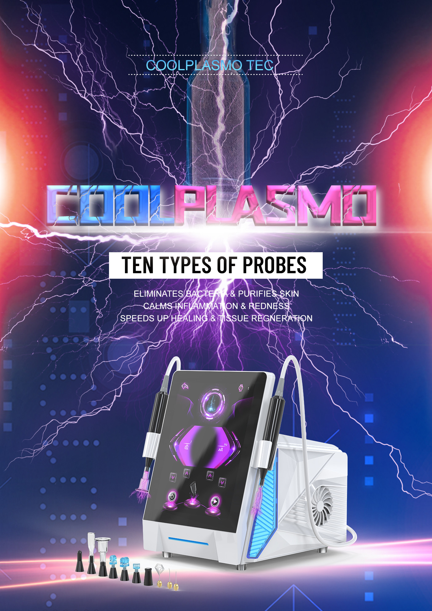 2025 Hot Sell Cold Plasma Skin Machine Cold plasma Pen German 8 In 1 Fractional Hot And Cold Plasma For Spots.