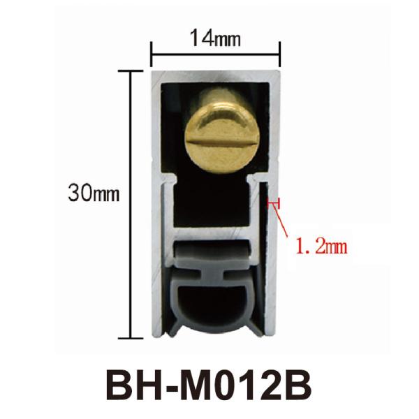 14*30mm Automatic Door Bottom Seals Aluminium Alloy Drop Down Seals For Fire Doors