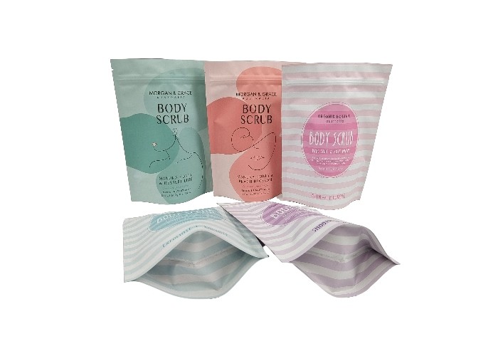 Digital Printing Custom Stand Up Bag Waterproof Packaging Bag For Body Scrub