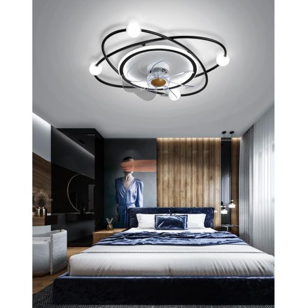 Modern Simple Invisible Silent Fan Lights Dining Room Living Room Ceiling Fan Lights