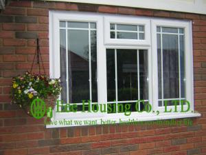 China Upvc Fixed Windows With Grilled For Villas, Double glazing Upvc windows from China factory on sale