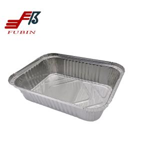 Best 8011 Aluminium Foil Lunch Box Rectangular Safe Material wholesale