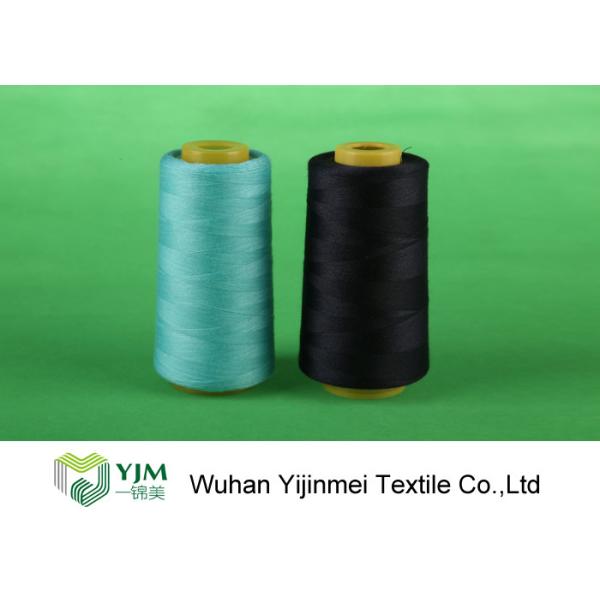 Dyed Ring Spinning Polyester Sewing Thread For Jeans / Handbags / Shoes