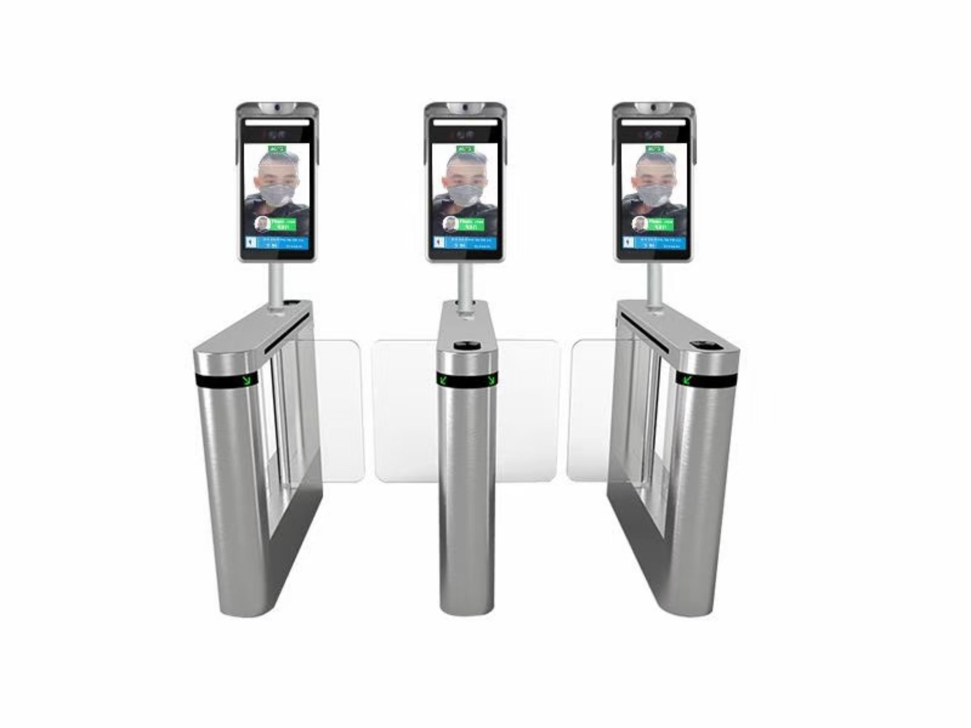 Face Recognition Thermometer access control system terminal factory Time