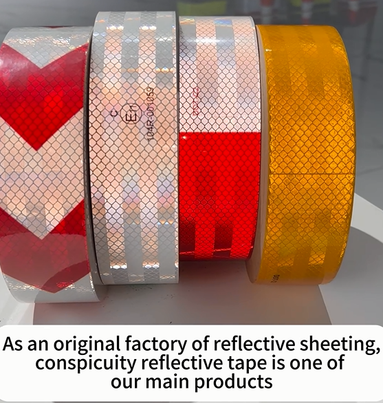 Aluminum Micro Prismatic Technology ECE 104R Reflective Tape with 5 Years Service Life and Pressure-Sensitive Adhesive