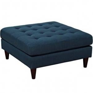 China Square American Style Bedroom Ottoman Storage Bench Button Tufted Linen Wooden Base on sale