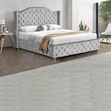 China Fabric Custom Upholstered Bed Frame Foundation With Slats on sale