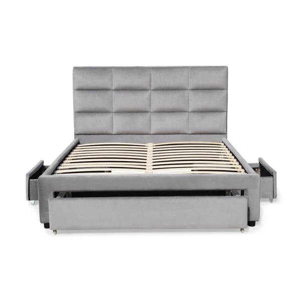 OEM Plywood Platform Bed Frame Modern King Size Bed Designs