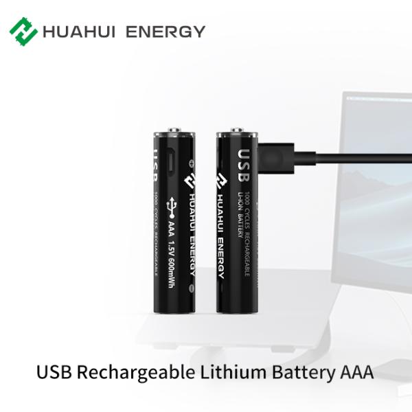 1.5v 400mAh Aaa Lithium Battery , AAA 01 Micro Usb Charging Battery
