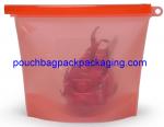 Silicone Food bag, Fresh vegetable Seal packing Bag, heat Resistant Food Storage