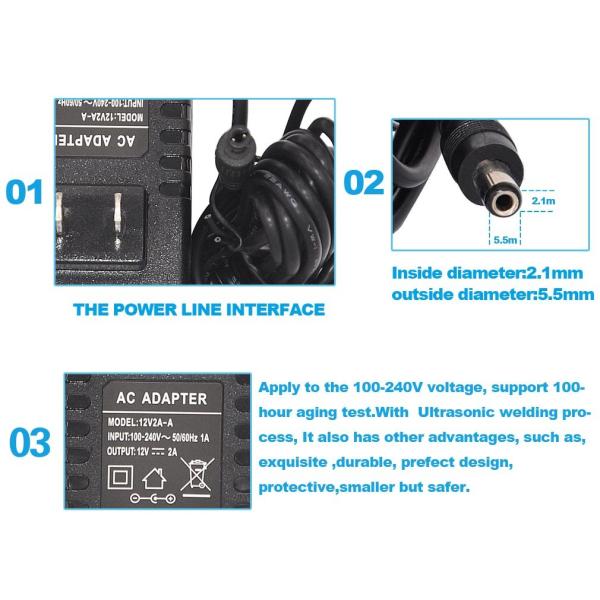 SAA Approved 12V Power Adapter for CCTV Accessories