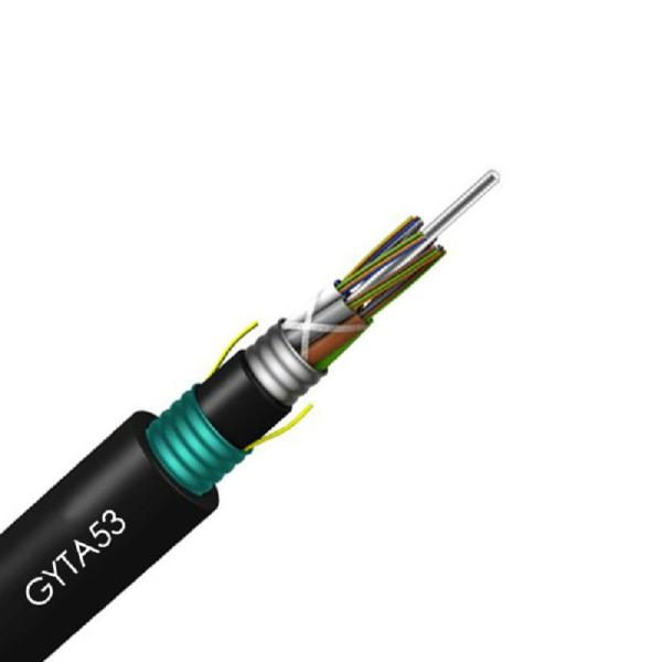 Single Mode GYTA53 Armored Fiber Optic Cable For FTTH OUTDOOR