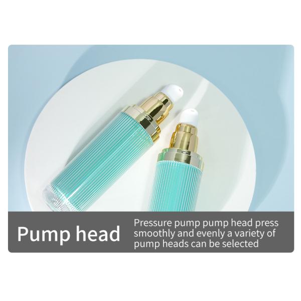 MS Body Acrylic Bottles Green Transparent 120ml Airless Essence Bottle With Pump