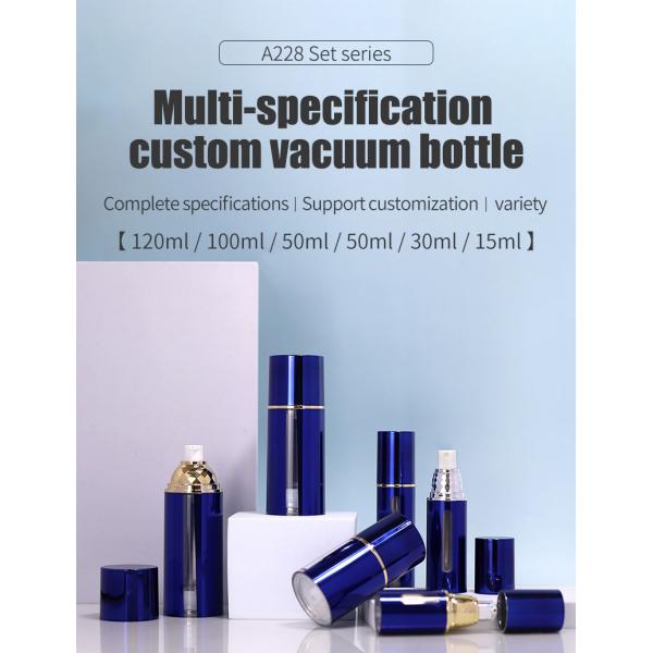 AS Material Empty Refill 20ml 30ml 50ml Plastic Airless Pump Bottle for Skin Care Sunscreen Acceptable Customer's Logo