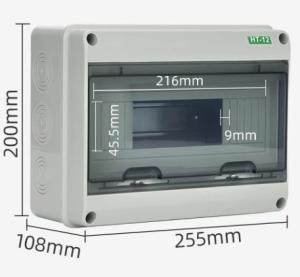 China HT-12 12Ways IP65 Distribution Box Outdoor Waterproof Junction Box 12 Way Open Circuit Breaker on sale