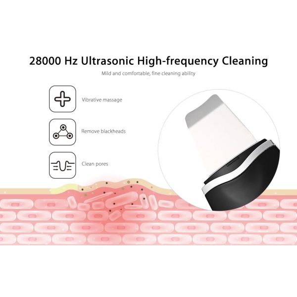 Rechargeable Dermasonic Ultrasonic Skin Scrubber