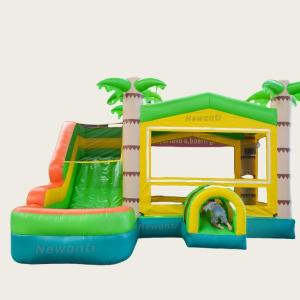 Best Customized Size Palm Tree Jumping Castle Inflatable Bounce House Combo for Unisex Fun wholesale
