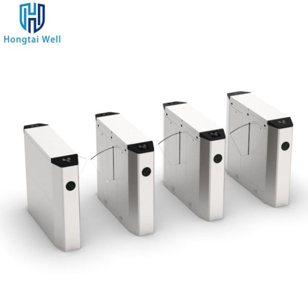 Cheap Retractable Flap Barrier Wing Gate Turnstile With Time Attendance IP54 for sale