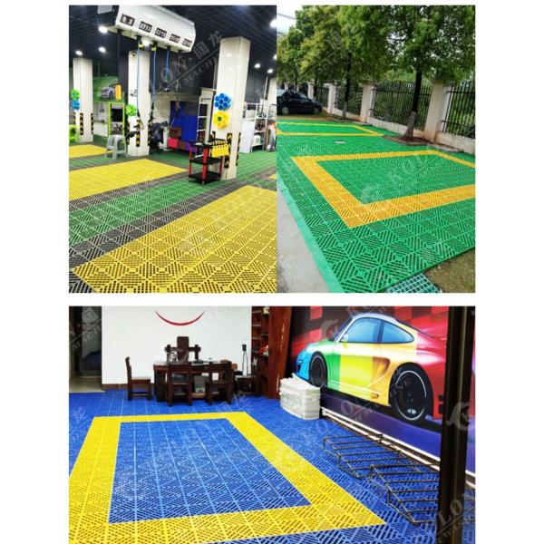 Plastic PP Interlocking Garage Floor Tile 2.0cm 3.0cm 4.0cm 5.0cm 6.0cm