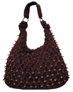China  Handmade crochet handbag hobo women coffee sequin bag  on sale