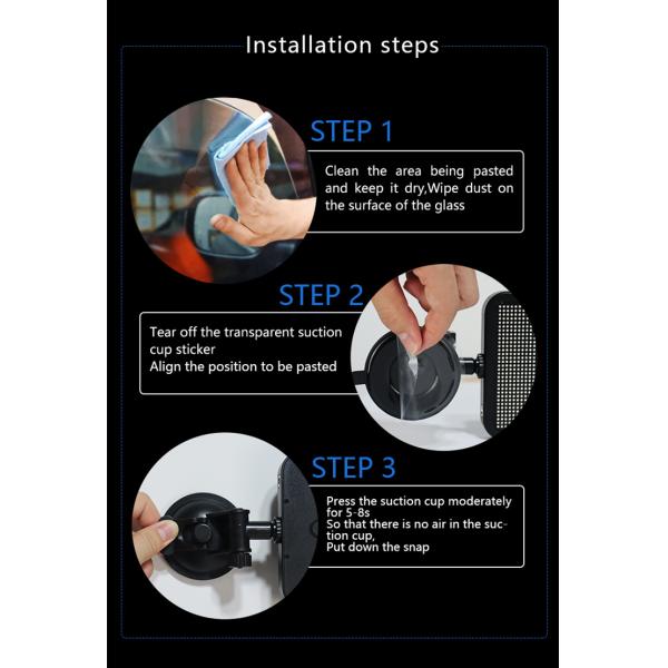 Wifi Control LED Advertising Display Screen Full Color , Rear Window LED Car Message Board