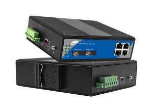 China Industrial Cascading Ethernet Fiber Switch 10/100Mbps 4 Ethernet Ports and 2 Optical Ports on sale