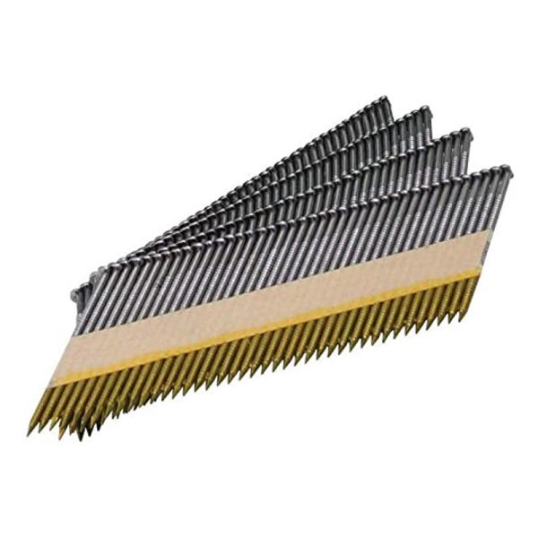 65mm Collated Framing Nails D Head Tack Strip Galvanised Ring Shank 2.8mm Diameter