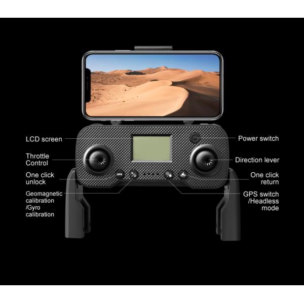 I8 Max Rc Drone 4k Hd Aerial Camera Gps Positioning Foldable Obstacle Avoidance Brushless Gimbal Optical Flow Frequency 2.4G