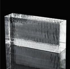 Best Clear Stained Glass Bricks Crystal Hot Fused Architectural Solid wholesale