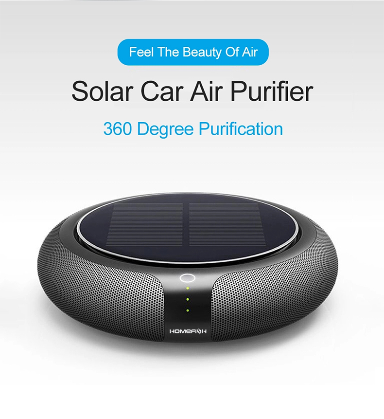 Homefish Car Air Purifier Negative Ion Generator 1200mAh OEM ODM