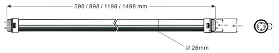 1200mm Led t8 Replacement Tubes Replace No RF interference 3 Years Warranty
