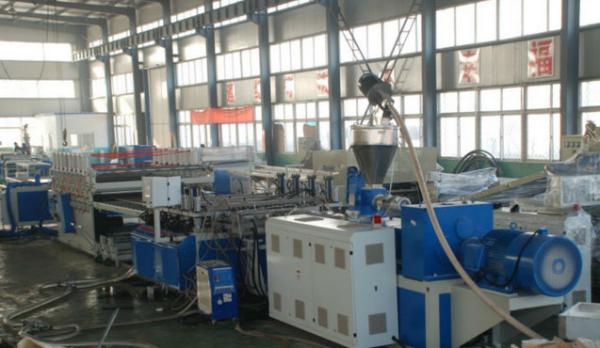 Cheap Twin Screw Plastic PVC WPC Board Extrusion Line , PVC WPC Foam Board Production Line for sale