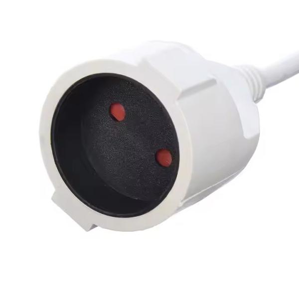 Factory Direct VDE 10A Quality Power Cords Extension Cords White 2 Pin Plugs & Sockets For Home Appliances Power