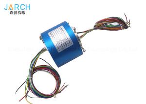 Best 2-24 Circuits Through Bore Slip Ring / Rotary Electrical Connector With Aluminium Alloy Housing wholesale