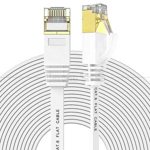 Best 1m 5m 10m UTP FTP Shield Cat5 Cat5e Cat6 Ca6a Cat7 RJ45 Flat Ethernet Patch Network Lan Cable for Router wholesale