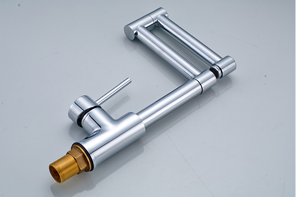 Chrome Finished Modern Kitchen Faucets , ROVATE High End Kitchen Faucets