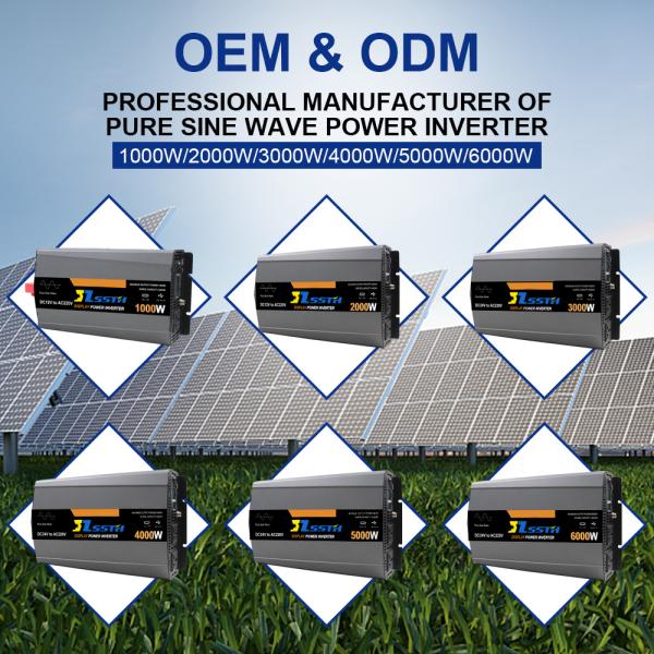 Off Grid Pure Sine Wave Power Inverter 3KW Customized Socket 50Hz 60Hz