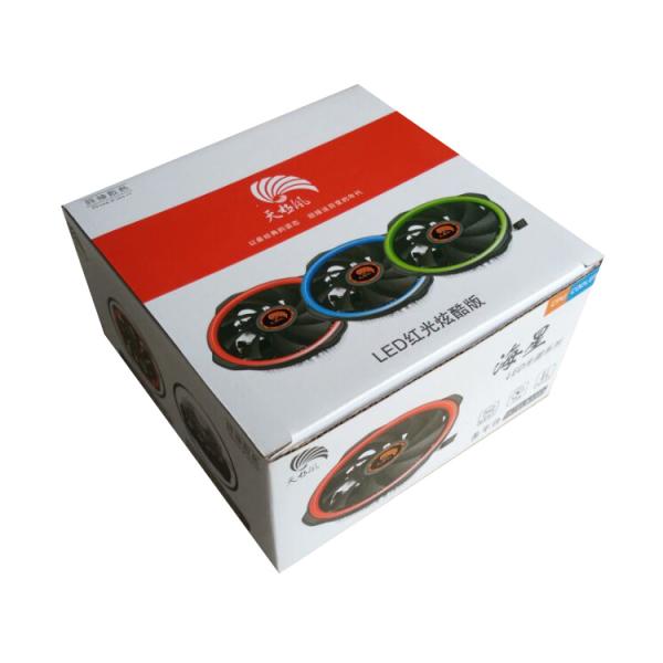 LED RGB CPU Cooler Fans 26dba PC Computer Case Air Low Noise Cooling Fan 60CFM 1500rpm