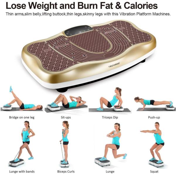 200W Remote Control Fat Burning Vibrating Machine For Weight Loss