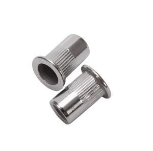 Best Galvanized Water Treatment Brass Rivet Nut Zinc Plated Threaded FlatHead Knurling inch Pull Rivet Nut Standard DIN for Water Treatment wholesale
