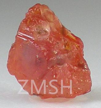 Cheap Peach Orange Paparacha Lab Made Sapphire Raw Gem Stone For Decoration Necklace Ring Earring for sale