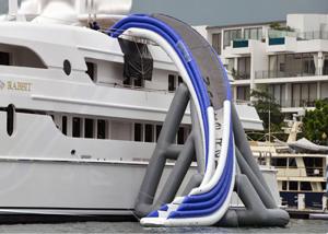 China Commercial Grade Inflatable Water Slide ,  Inflatable Yacht Ship Slide For Water Sport on sale