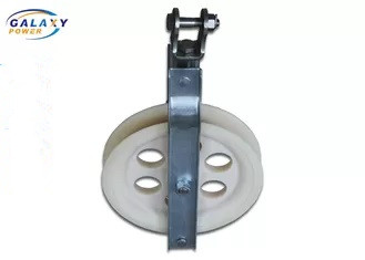 Diameter 660x100mm Three Wheels Conductor Stringing Block Transmission Line Tool