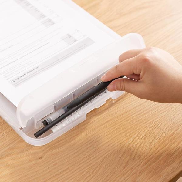 A4 Paper Plastic Storage Clipboard 25x36.6cm Waterproof Fireproof Office Filing Boxes