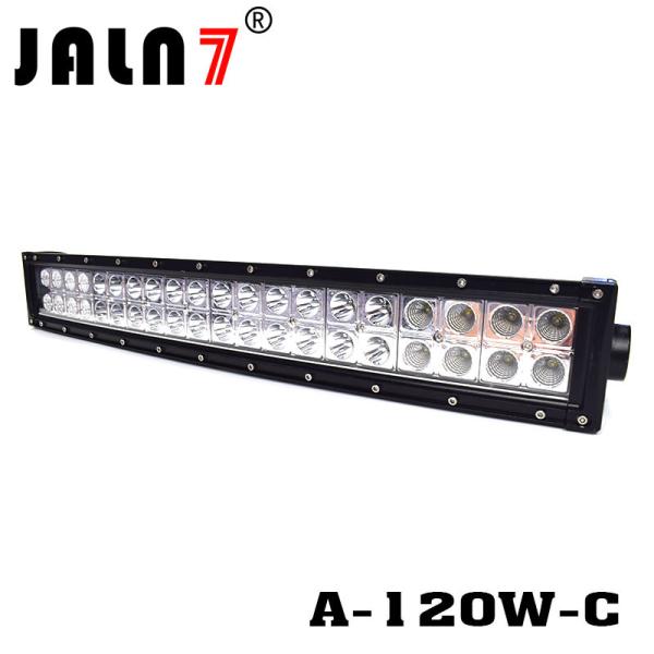 LED Light Bar JALN7 21Inch 120W Curved Spot Flood Combo LED Driving Lamp Super Bright Off Road Light LED Work Light Boat