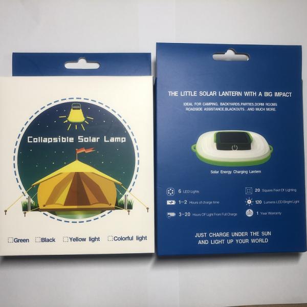 Outdoor Portable Solar Lamp Solar Powered Collapsible Lantern Customized