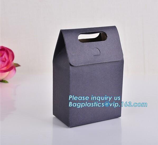 Custom made carrier paper kraft bag black cardboard paper tote bags with handles,Printed Paper Carrier Bags Offset Print