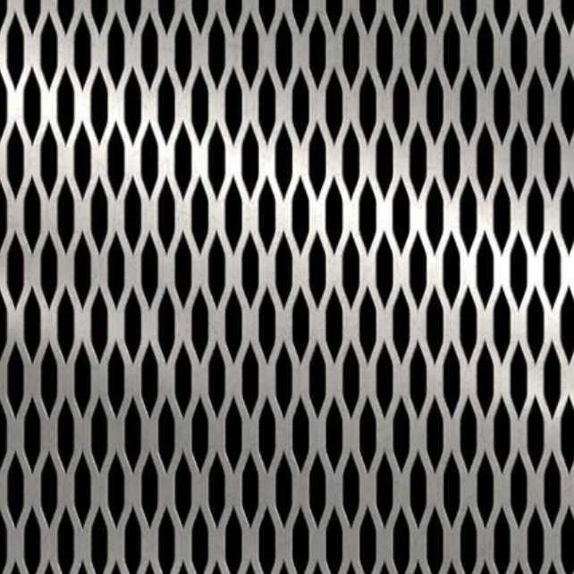 Custom Grating Expanded Metal Stretched And Punching Process Hexagonal Hole Type