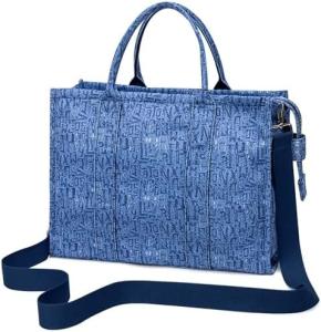 Best CANVAS TOTE BAG FOR WOMEN FASHION HANDBAGS SHOULDER BAG WITH ZIPPER CROSSBODY PURSE FOR WORK TRAVEL wholesale